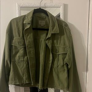 American Eagle Outfitters Utility Jacket in Army Green